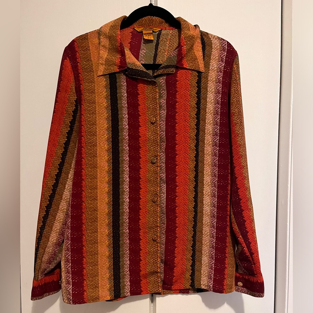 Milano Vintage Snakeskin 90s Women’s Blouse
